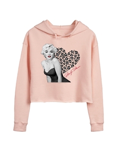 Худи Marilyn Monroe с леопардовым сердечком, розовый Licensed character