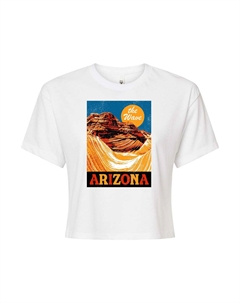 Укороченная футболка с рисунком Arizona для юниоров, белый Licensed character