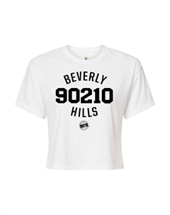 Укороченная футболка для юниоров Beverly Hills 90210, белый Licensed character