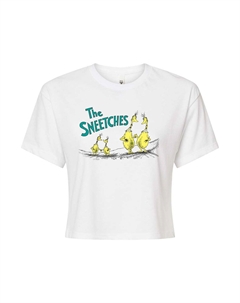 Укороченная футболка с рисунком Dr. Seuss "The Sneetches" для юниоров, белый Licensed character