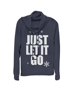 Удобный детский топ Disney's Wreck It Ralph 2 Junior с рисунком Just Let It Go и воротником-хомутом Licensed character