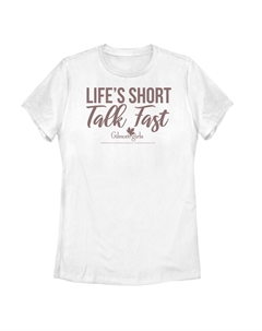 Футболка Gilmore Girls "Life's Short Talk Fast" для юниоров, белый Licensed character