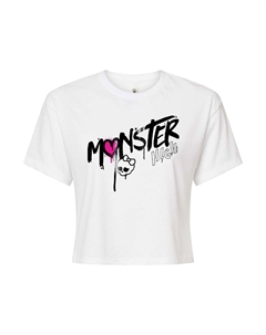 Укороченная футболка с логотипом Monster High для юниоров, белый Licensed character