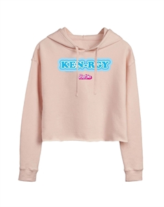 Укороченная толстовка с капюшоном Barbie The Movie Kenrgy для юниоров, розовый Licensed character