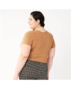 Укороченный топ с завязками спереди для юниоров больших размеров So