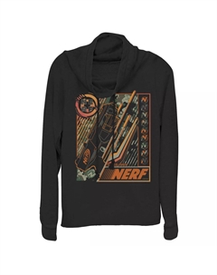 Пуловер Nerf Blaster для юниоров с плакатом 1969 года и воротником-хомутом Licensed character