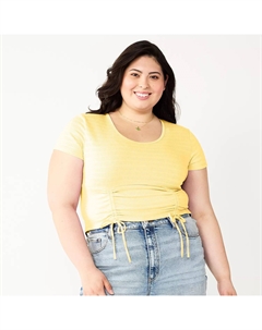 Укороченный топ с завязками спереди для юниоров больших размеров So