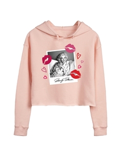 Укороченное худи Kiss с изображением Мэрилин Монро для юниоров, розовый Licensed character