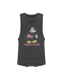 Майка без рукавов Disney's Mickey Mouse с потертым портретом и логотипом Licensed character