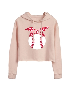 Укороченная толстовка с капюшоном и бейсбольной банданой для юниоров, розовый Licensed character