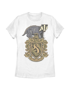 Детская футболка с рисунком Гарри Поттера и герба Хаффлпаффа Harry potter