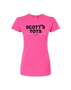 Облегающая футболка The Office Scott's Tots для юниоров, розовый Licensed character