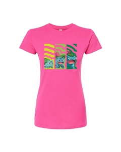 Облегающая футболка для юниоров Pokémon Bulbasaur Evolutions, розовый Licensed character