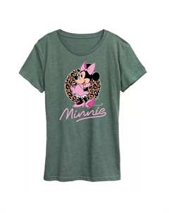 Женская футболка с леопардовым принтом Disney Minnie Mouse Licensed character