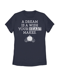 Детская футболка Disney's Cinderella Dream с рисунком кареты, темно-синий Licensed character