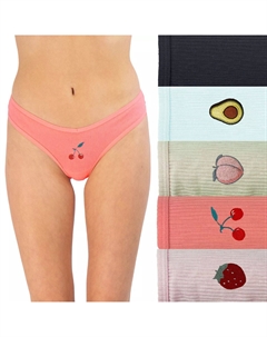 Комплект трусиков-стрингов в рубчик для юношей, 5 шт. 83-012P5 So