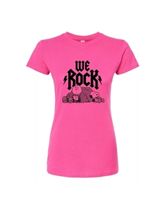 Детская футболка Peanuts Charlie Brown & Snoopy We Rock с графическим рисунком, розовый Licensed character