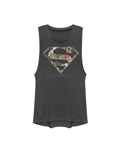 Майка без рукавов с тропическим логотипом DC Comics и Суперменом для юниоров Licensed character