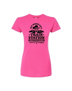 Облегающая футболка Yellowstone RIP Wheeler Train для юниоров, розовый Licensed character