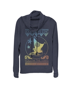 Пуловер для юниоров Disney Moana Epic Journeys с хомутом и воротником-стойкой, темно-синий Licensed character