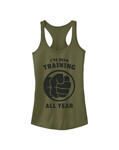 Майка с логотипом для юниоров Marvel Avengers Hulk «Я тренировался весь год» Licensed character