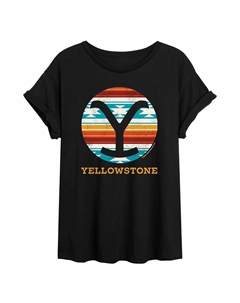 Юниорская футболка Yellowstone Western Y с струящимся графическим рисунком Licensed character
