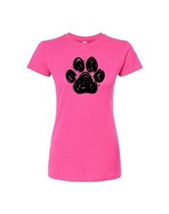 Облегающая футболка с принтом лап для юниоров, розовый Licensed character