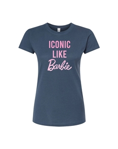 Футболка с приталенным рисунком Barbie для юниоров "Iconic Like Barbie", синий Licensed character