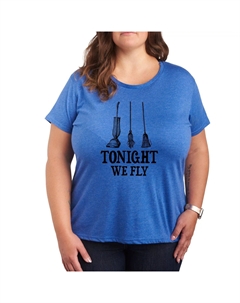 Футболка с рисунком Missy Plus Size Disney Hocus Pocus Tonight We Fly, синий Licensed character