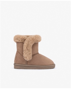 Сапоги для девочек в австралийском стиле с меховым поясом, светло-коричневый Conguitos