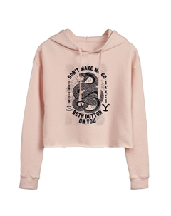 Укороченная толстовка с рисунком «Beth Dutton» для юниоров Yellowstone Licensed character