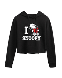 Укороченное худи для подростков Peanuts I Love Snoopy Licensed character