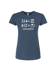 Детская футболка с приталенным рисунком «Pi Equals Pie», синий Licensed character