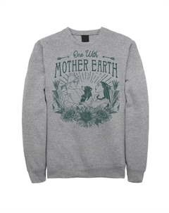 Флисовый свитшот Disney Pocahontas One With Mother Earth, серый Licensed character