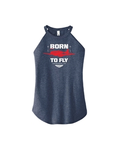 Лучший стрелок среди юниоров: майка с высоким воротником и графическим рисунком Maverick «Born To Fly», синий Licensed character