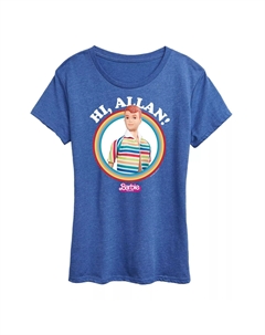 Футболка с короткими рукавами и рисунком Barbie The Movie Hi Allan для юниоров, синий Licensed character