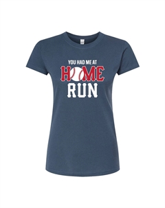 Футболка с приталенным рисунком для юниоров Had Me At Home Run, синий Licensed character