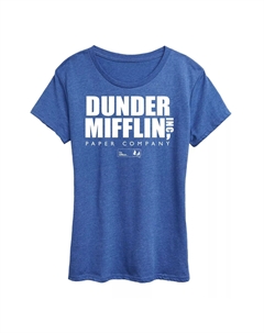 Женская футболка с логотипом The Office Dunder Mifflin, синий Licensed character