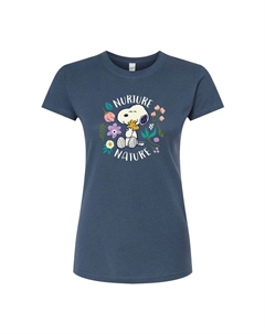 Облегающая футболка для детей Peanuts Nurture Nature, синий Licensed character