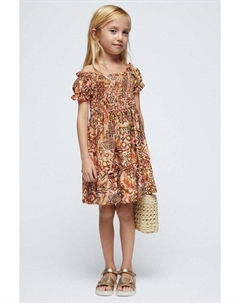 Платье из хлопка для маленькой девочки, красный Mayoral