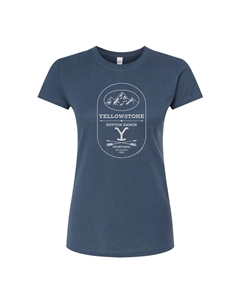 Юниорская футболка с логотипом Yellowstone Dutton Stone, синий Licensed character