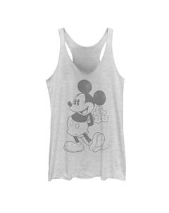 Майка-борцовка для юниоров с винтажным портретом Микки Мауса и цветами в руках Disney Licensed character