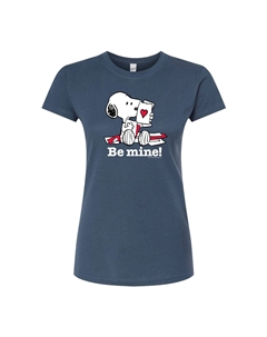 Детская футболка Peanuts Snoopy с рисунком «Be Mine» ко Дню святого Валентина, синий Licensed character