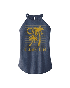 Майка с высоким воротником и графическим рисунком Cancun для юниоров, синий Licensed character