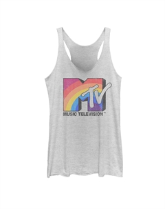 Майка с графическим рисунком Rainbow TV для юниоров с логотипом MTV Licensed character