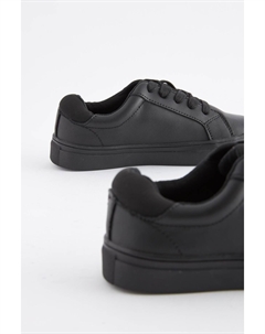 Кружевные школьные кроссовки, черный Next