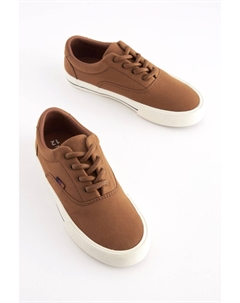 Кроссовки на шнуровке, коричневый Next