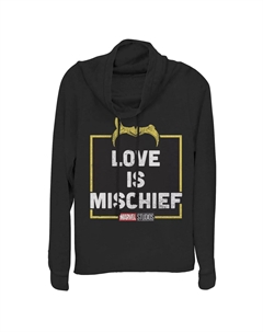 Пуловер с воротником-хомутом для юниоров Marvel Loki Love Is Mischief, черный Licensed character