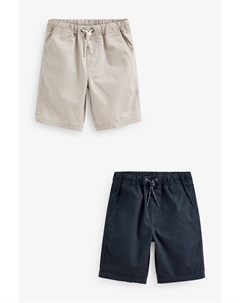 Две пары шорт без застежки, синий Next