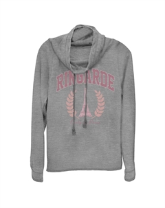 Эмили из юниоров в Париже Ringarde Eiffel Tower оставляет университетский пуловер с воротником-хомутом Licensed character